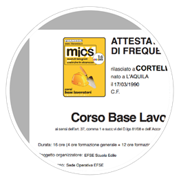 stampa degli attestati stampa degli attestati